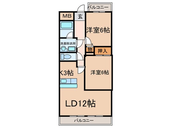 グリ－ンクレスト南山の物件間取画像